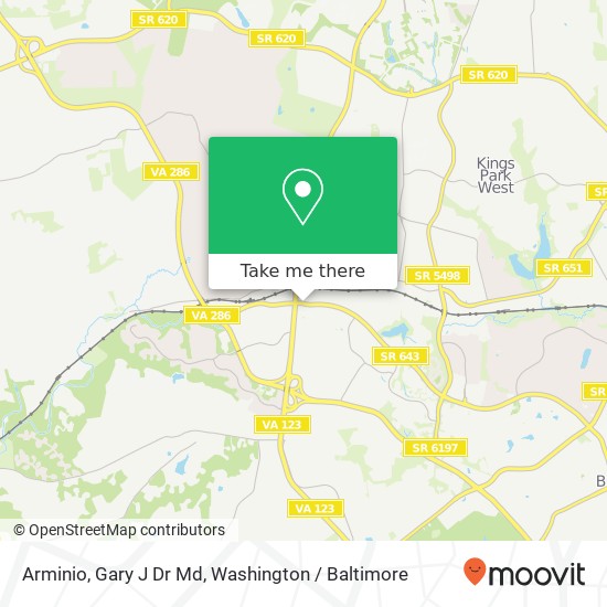Mapa de Arminio, Gary J Dr Md