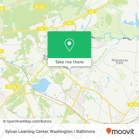 Sylvan Learning Center map