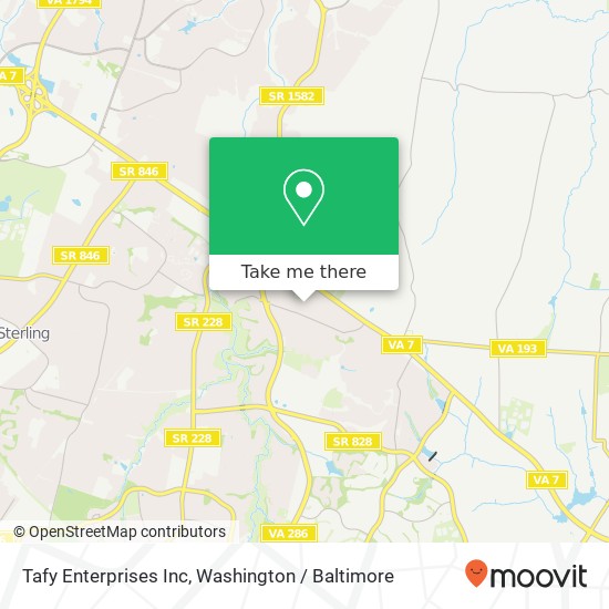 Tafy Enterprises Inc map