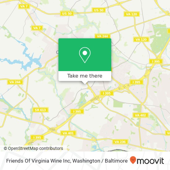 Friends Of Virginia Wine Inc map