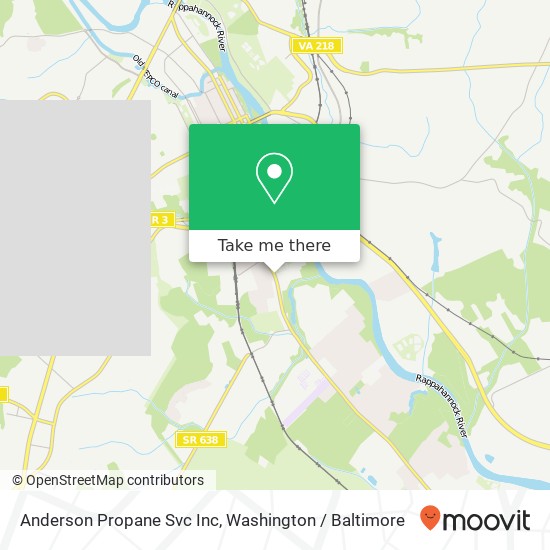 Anderson Propane Svc Inc map