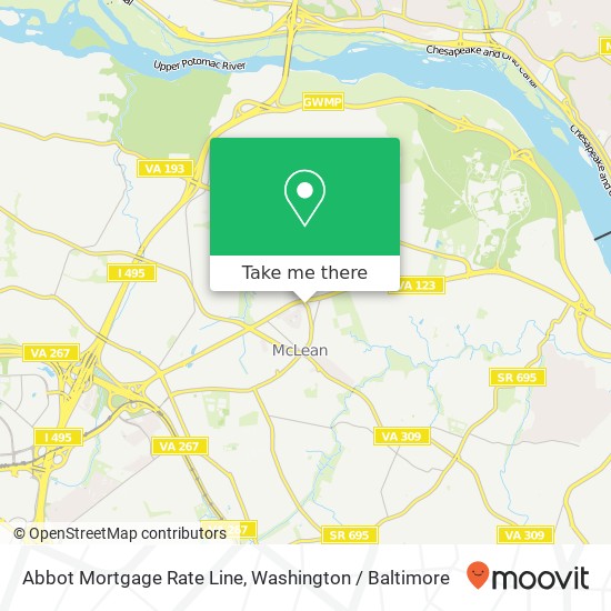 Abbot Mortgage Rate Line map