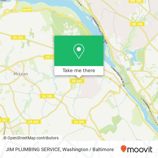 Mapa de JIM PLUMBING SERVICE