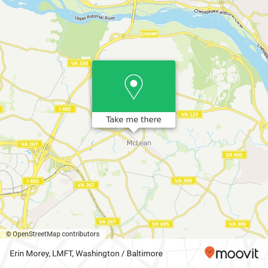 Mapa de Erin Morey, LMFT