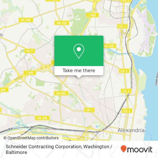 Schneider Contracting Corporation map
