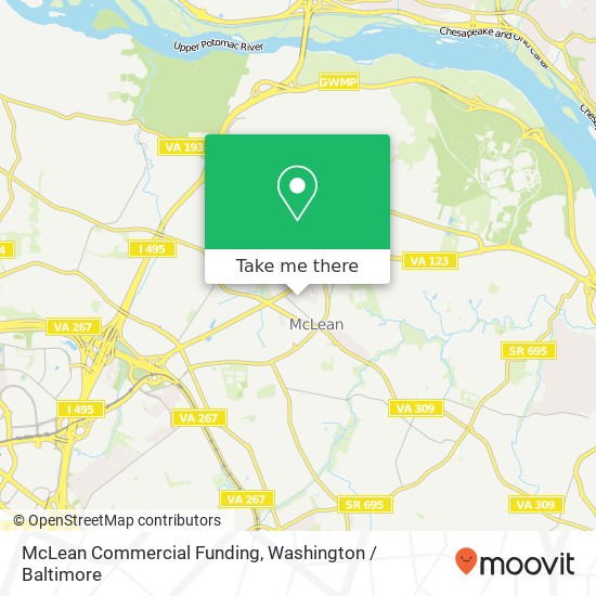 Mapa de McLean Commercial Funding