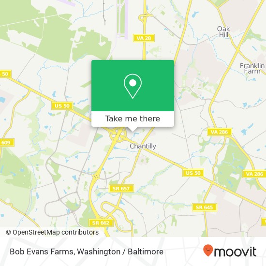 Mapa de Bob Evans Farms