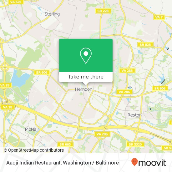 Mapa de Aaoji Indian Restaurant