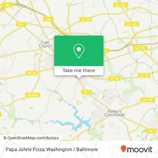 Papa John's Pizza map