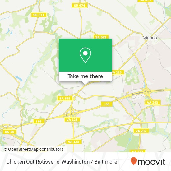 Chicken Out Rotisserie map