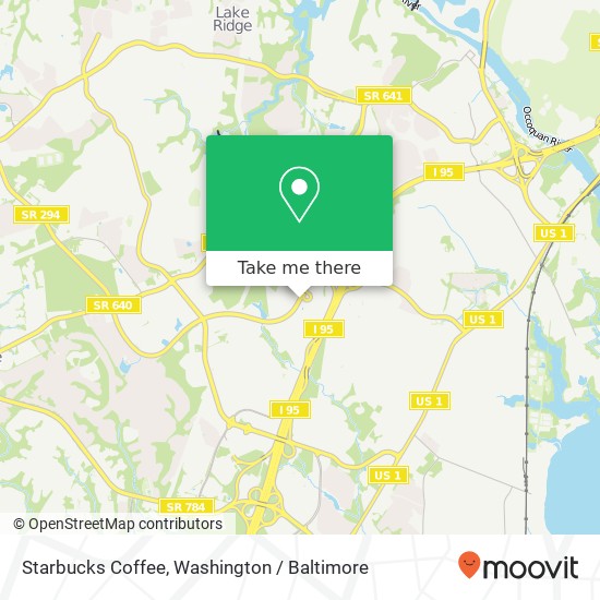 Mapa de Starbucks Coffee