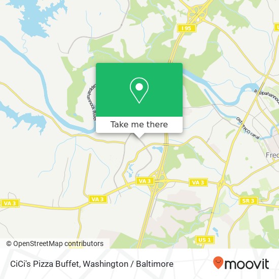 Mapa de CiCi's Pizza Buffet