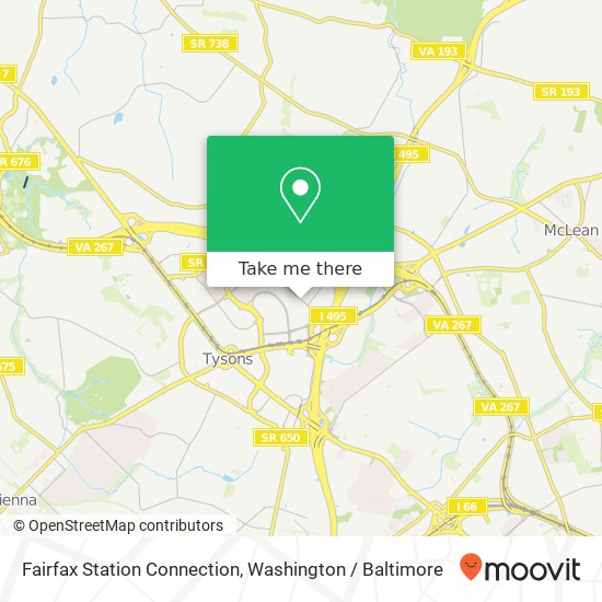 Mapa de Fairfax Station Connection