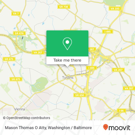 Mapa de Mason Thomas O Atty