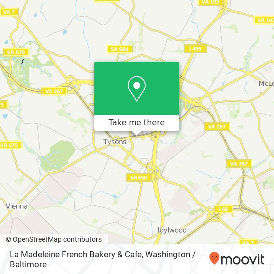 Mapa de La Madeleine French Bakery & Cafe