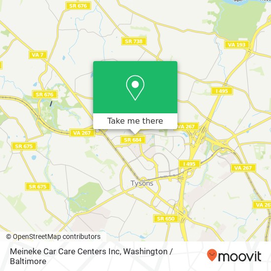 Mapa de Meineke Car Care Centers Inc
