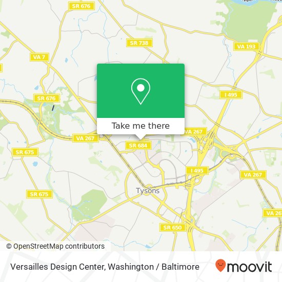 Mapa de Versailles Design Center