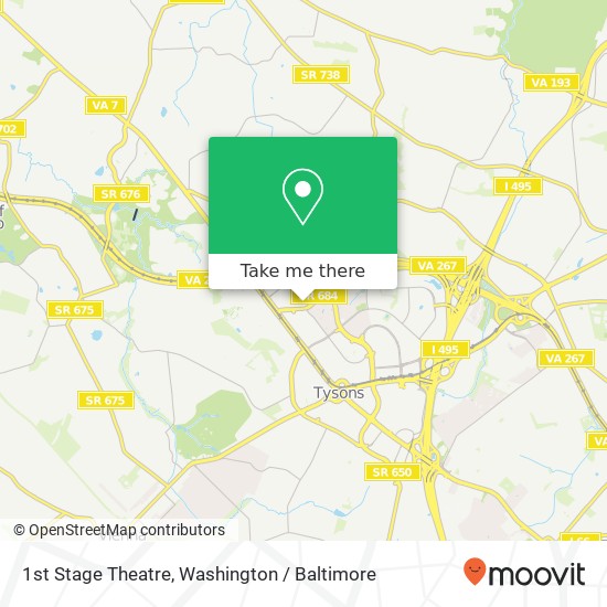 1st Stage Theatre map