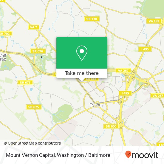 Mapa de Mount Vernon Capital