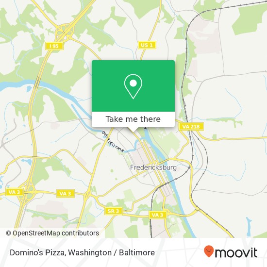 Domino's Pizza map