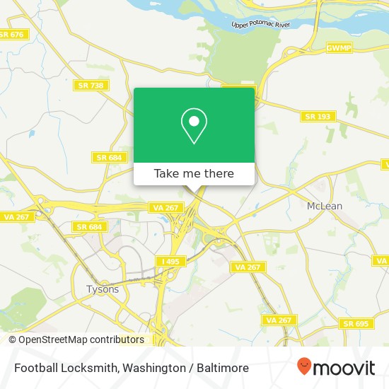 Mapa de Football Locksmith