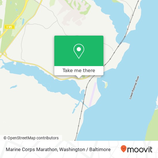 Mapa de Marine Corps Marathon