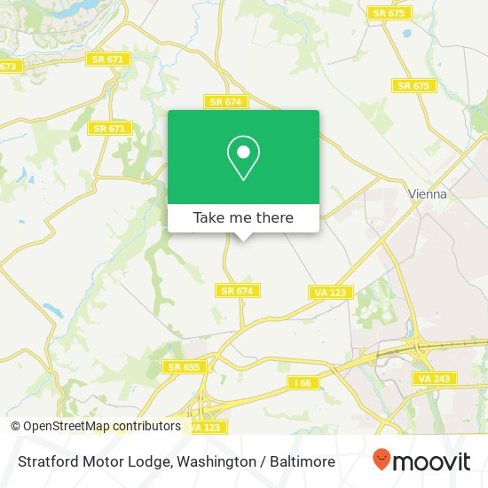 Mapa de Stratford Motor Lodge