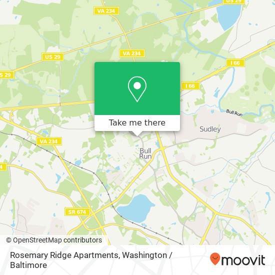 Mapa de Rosemary Ridge Apartments