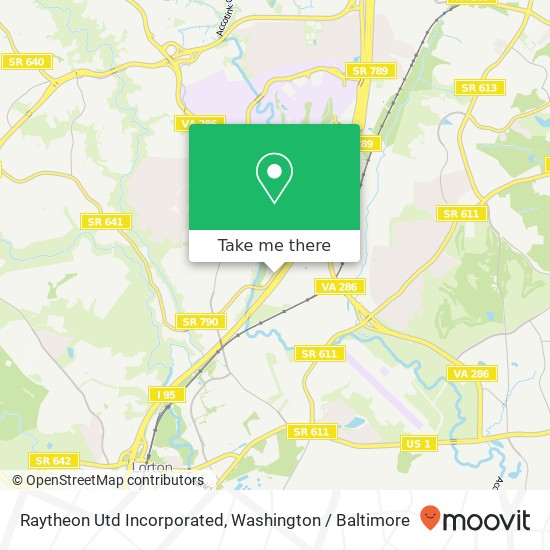 Mapa de Raytheon Utd Incorporated