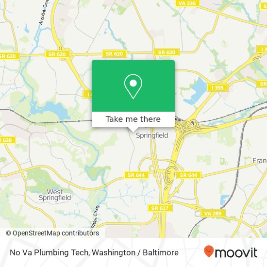 Mapa de No Va Plumbing Tech
