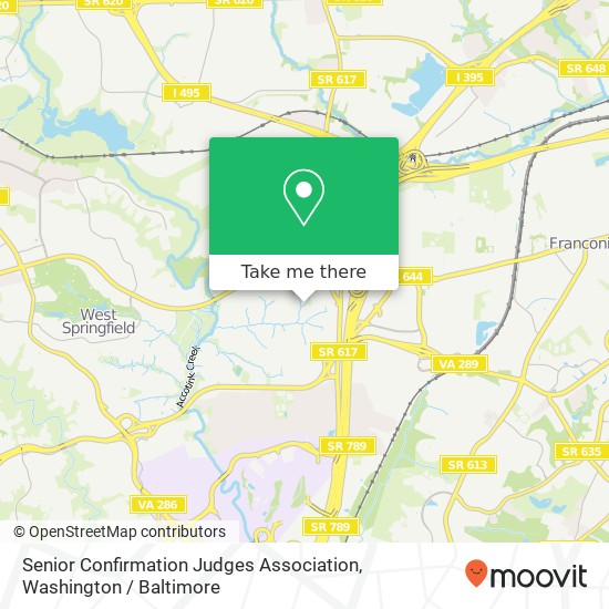 Mapa de Senior Confirmation Judges Association