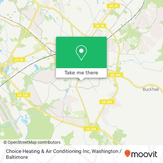 Choice Heating & Air Conditioning Inc map