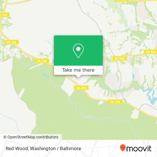 Mapa de Red Wood