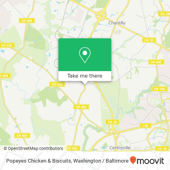 Mapa de Popeyes Chicken & Biscuits