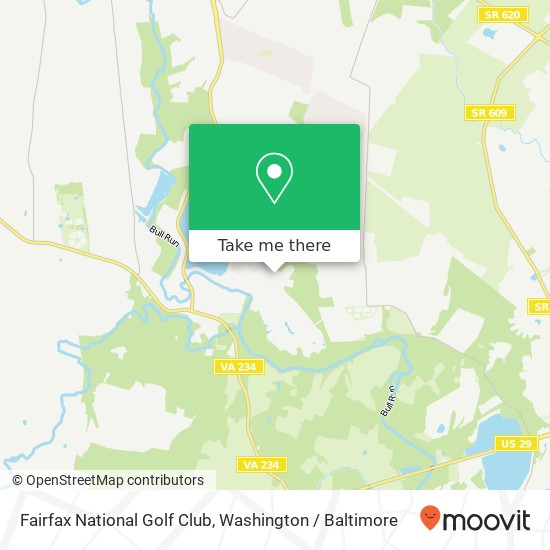 Mapa de Fairfax National Golf Club