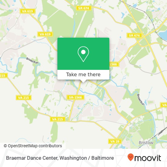 Mapa de Braemar Dance Center