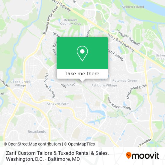 Zarif Custom Tailors & Tuxedo Rental & Sales map