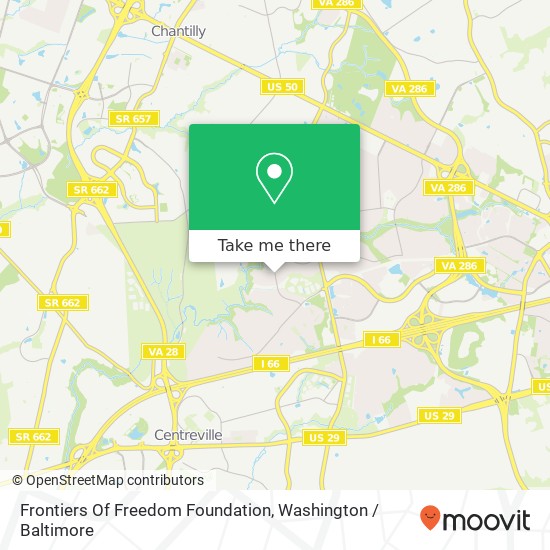 Mapa de Frontiers Of Freedom Foundation