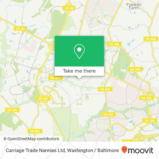 Mapa de Carriage Trade Nannies Ltd