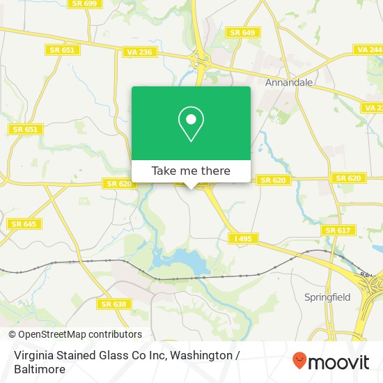 Virginia Stained Glass Co Inc map