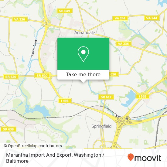 Mapa de Marantha Import And Export