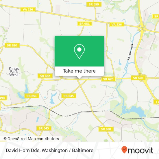 David Hom Dds map