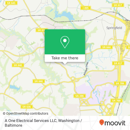 A One Electrical Services LLC map