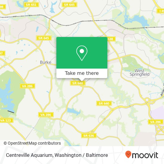 Mapa de Centreville Aquarium