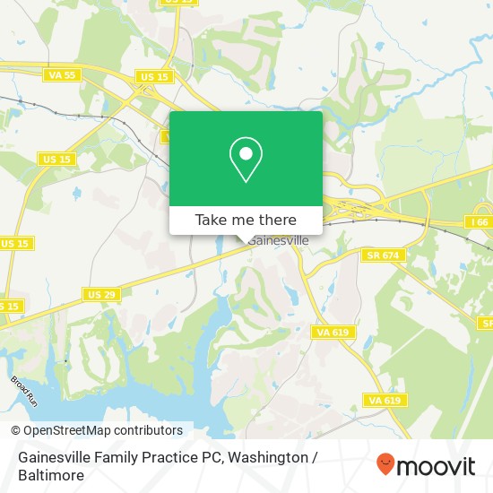 Mapa de Gainesville Family Practice PC