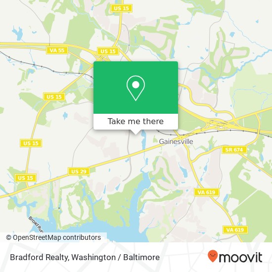 Mapa de Bradford Realty
