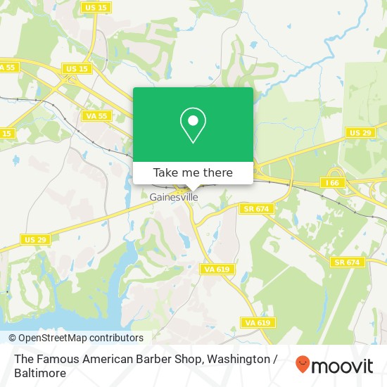 Mapa de The Famous American Barber Shop