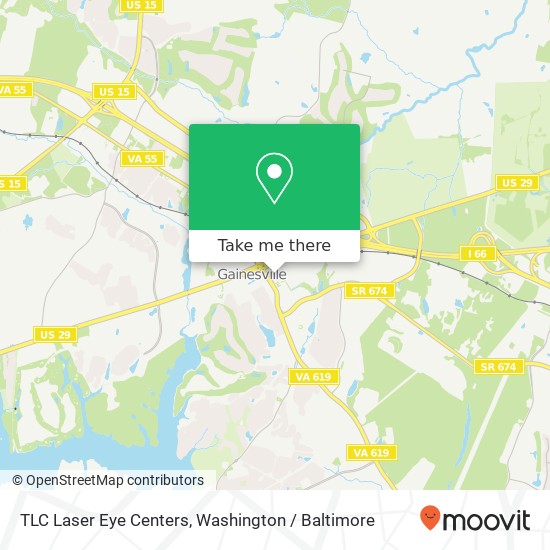TLC Laser Eye Centers map
