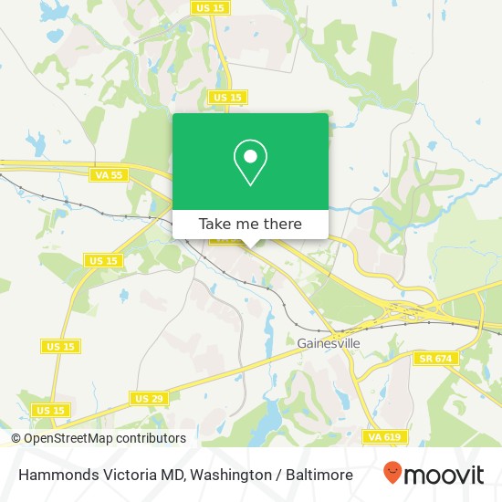 Mapa de Hammonds Victoria MD