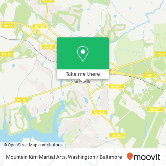 Mapa de Mountain Kim Martial Arts